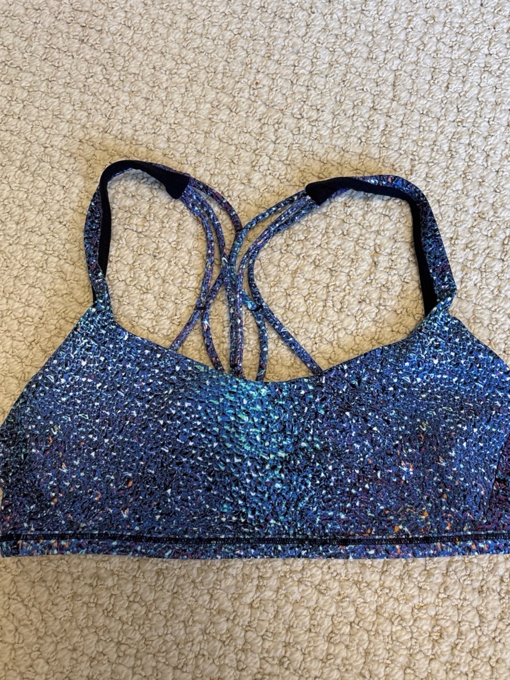 Lululemon Blue Speckled Women’s Sports Bra